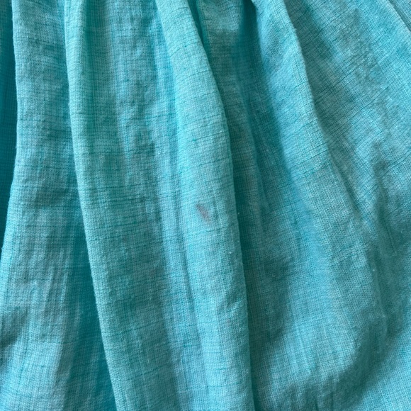 Luli and Me Aqua Blue Dress with Pink Flower Smocking, 24 Months - Picture 5 of 5